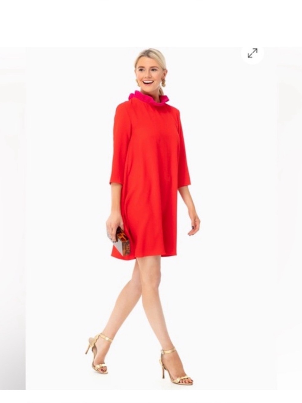 Tuckernuck Poppy Red Daphne Dress - Small